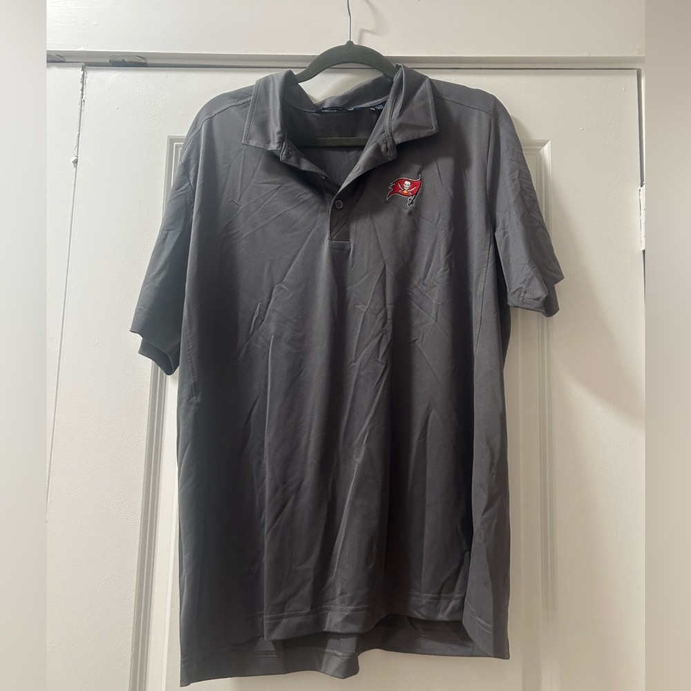 Men's Gray Tampa Bah Bucs Polo Shirt